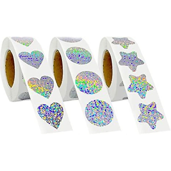 Tusen takk klistremerker, 1500 stk. Tusen takk klistremerker 3 design selvklebende klistremerker, forretningsklistremerker for gaver, konvolutter, boblekonvolutter og