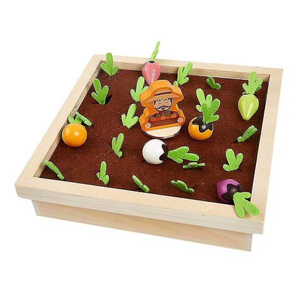 Puinen lelu Baby vetolelu Porkkanan muoto Vastaava koko Kouluttava lasten puinen lelu