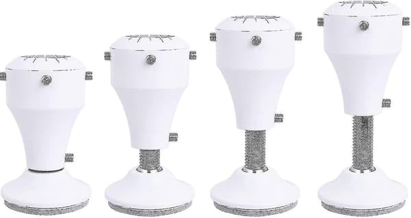 Möbelhöjare, Justerbar Höjd 7-10cm, Passar Stolsbordsskrivbordssoffa Bendiameter 1-1/8\"-1-5/8\", Vit 1 Pack