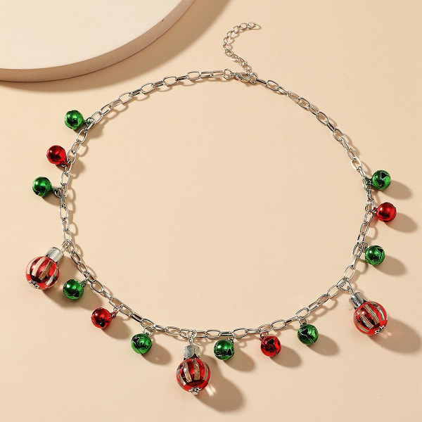 1 st julhalsband glitter pärlhalsband jul semester festlig smycken halsband