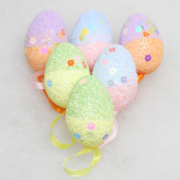 Påskdekorationer i skumgummi - Påskpynt - Heminredning - Hängsmycken - eierfarben ostern H