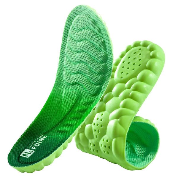 Work 4d Cloud Technology Insoles Hiking Trainer Inner Soles Inserts Breathable（43-44，Grön）