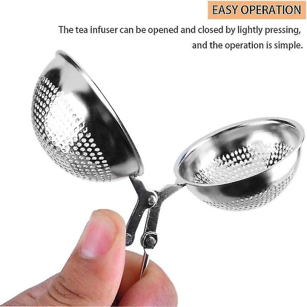 Rostfritt Stål Teinfuser Tångar, 2 Stycken Rostfritt Stål Teinfuser Tångar