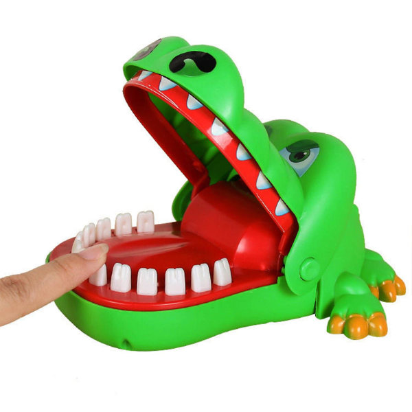 Krokodilletænder Legetøj Spil til børn, Alligator bidende finger Tandlæge spil Sjovt til fest og børn Game of Luck