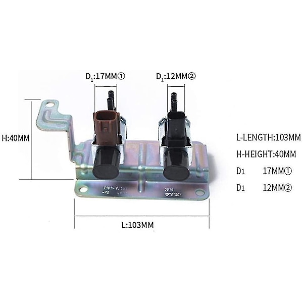 Tyhjiöimusarjan solenoidiventtiili Mazda 3 5 6 CX-7 K5T81777 4M5G-9A500 (Väri: 1 kpl)