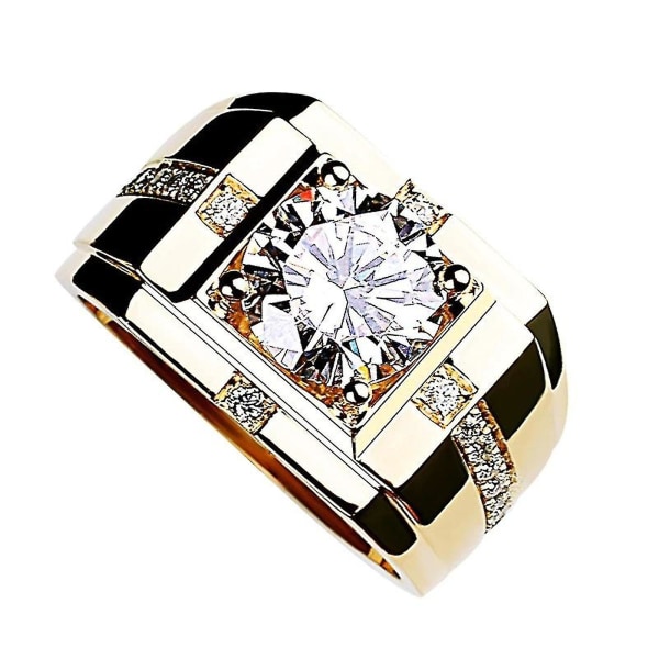 Valentinsdag mote ring smykker menns ring dominerende luksus diamantring