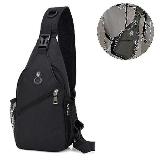 1 st Sling Ryggsäck, Multifunktionell Crossbody Axelväska Resa