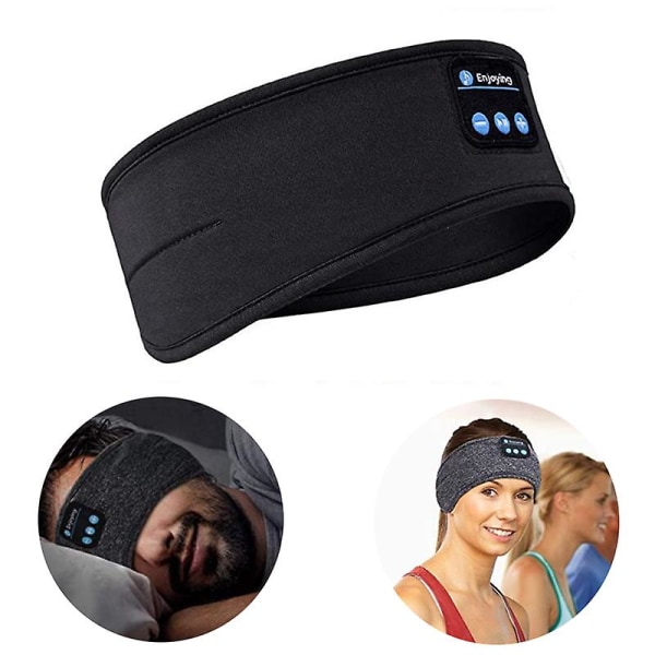 Eye Mask -kuulokkeet, Bluetooth Headset Sleep -kuulokkeet, langattomat unikuulokkeet, langattomat urheilukuulokkeet (mustat)