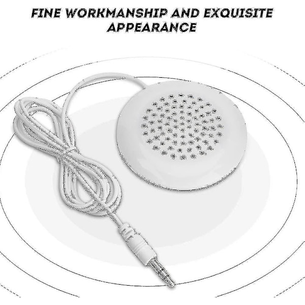 Minihögtalare 3,5 mm DIY Bärbar Under Kudde Högtalare med Stereo Ljud, (2 st) Mini Bärbar Kuddehögtalare Musik Kuddehögtalare Högtalartillbehör 3,5