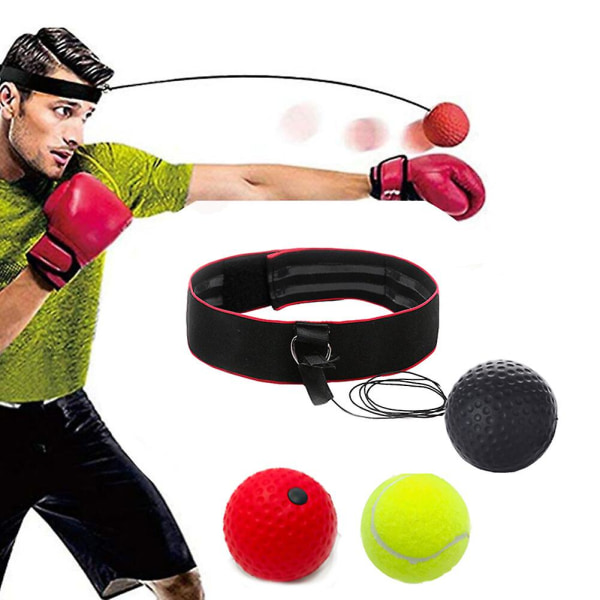Bokserefleks ball kamp ball stanse hurtigball for boksing treningsstudio (gul)