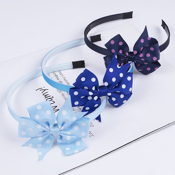 3pcs Large Bow Hair Headband Hair Accessories for Girls Kids Christmas Party Decorations