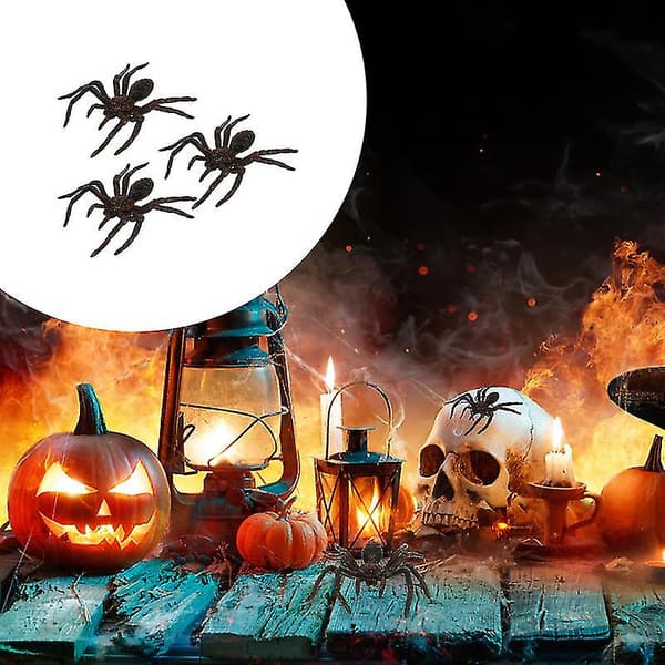 3 st Halloween-spindel