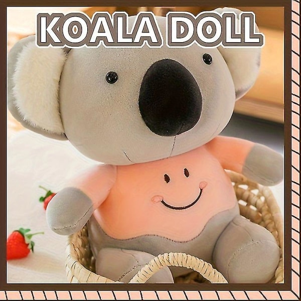 Söt koala docka plysch leksak tjej säng följeslagare docka varmt hjärta följeslagare flickvän födelsedagspresent