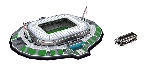 Klassisk puslespil DIY 3d puslespil Verdensfodboldstadion Samlet bygningsmodel
