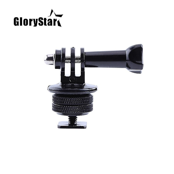 Tripod Hot Shoe Adapter Kompatibel Go Pro Tilbehør Tripod Monopod Mount Adapter Skrue Med 1/4'' Kompatibel Gopro Hero 3 4 5 6 7 8 Kamera