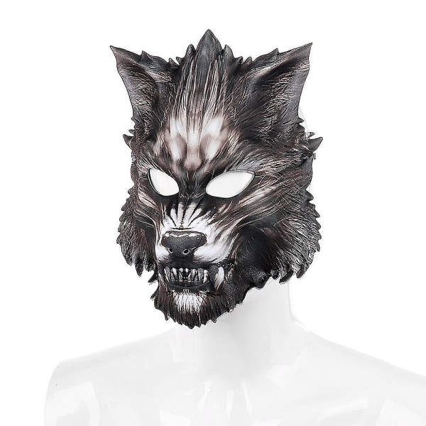 Wolf Mask Masquerade Wolves Masks Retro Werewolf Party Mask For Voksen Halloween Party（stil 2）