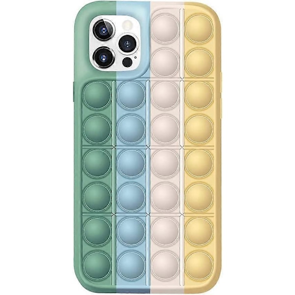 Fidget Lekskydd för iPhone12 Pro Max, Silikon Skyddande Telefonfodral för Stressavlastning och Ångestmotstånd, Överraskningsgåva till Vänner och