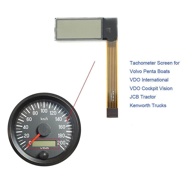 För Penta Marine Tachometer Timmätare Lcd-display & Band
