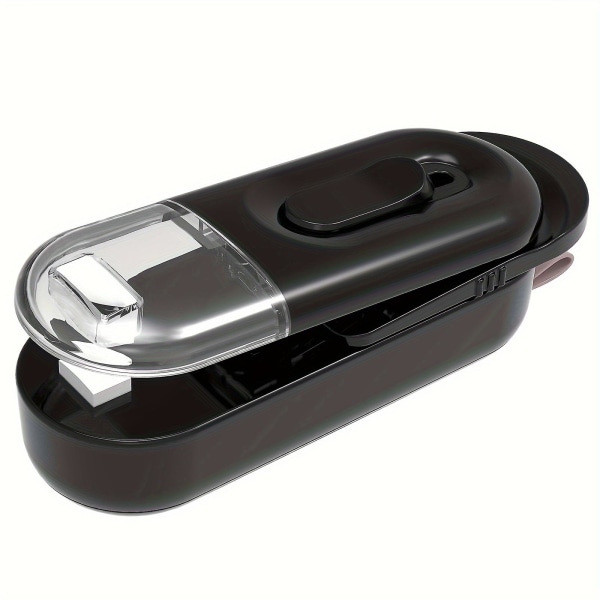 USB förseglingsmaskin Hushållssnackpåse öppnings- och stängningsmaskin Bekväm förseglingsmaskin för minimatpåsar（svart）