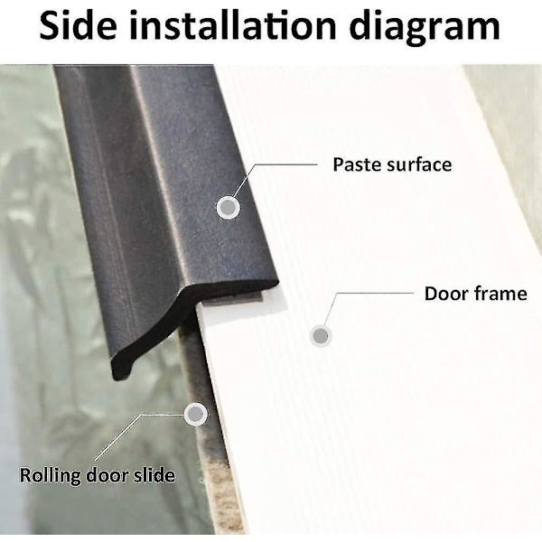 Universal Garage Door Seal 3m, Multipurpose Garage Door Rubber Seal Strip, Garage Door Bottom Seal Strip Weather Stripping