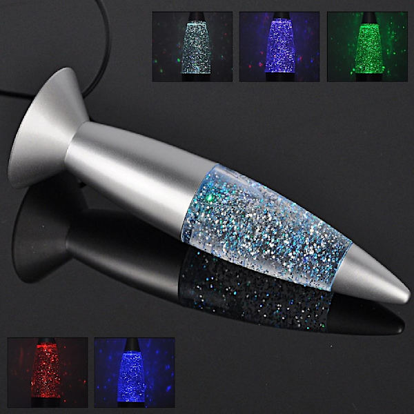 Glitter Lava Lampa Färgförändrande Dekor