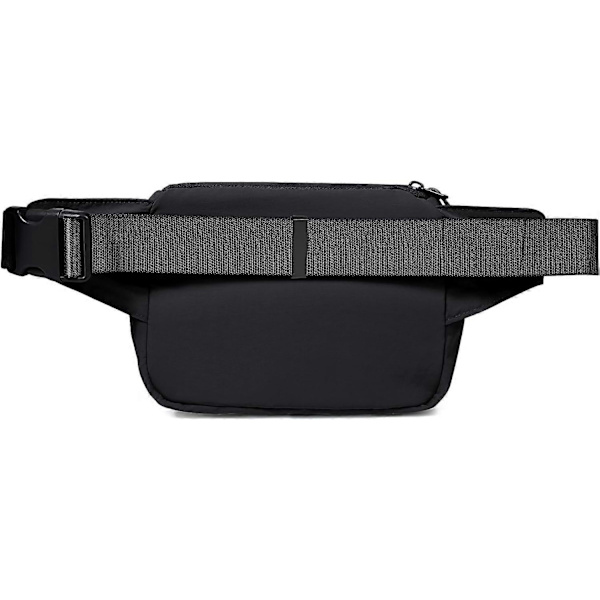 2L Bältesväska för Kvinnor Män, Crossbody Fanny Packs med Justerbar Rem Midjeväska för Träning Vandring Löpning Resa, Svart