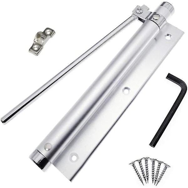 Fjäderstängare Dörrstängare i aluminiumlegering Justerbar hushållsdörrstängare Ytmonterad Självstängande enhet 40 kg (1 styck)