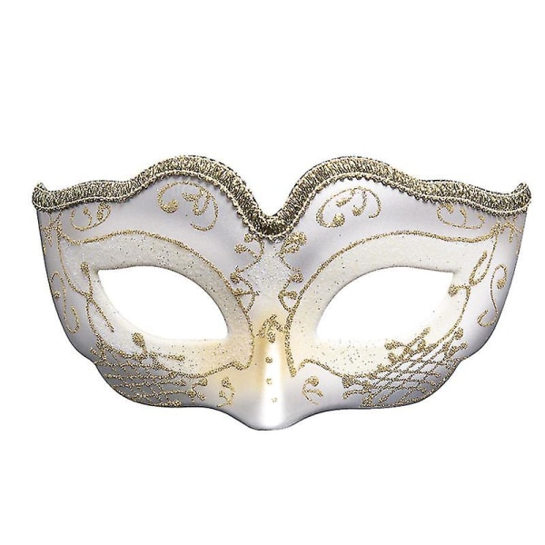 Masquerade masker blonder venetiansk fest plastmaske Halloween sexy skinnende maske