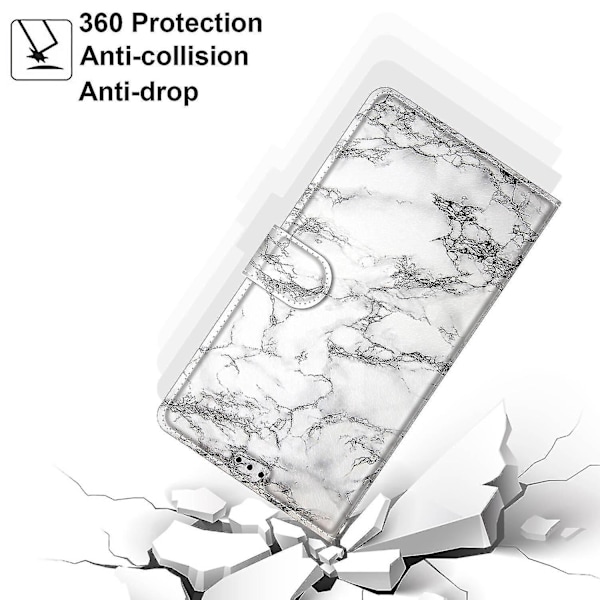 Oppo A53 4g 2020/a53s/a32 Vit Marmor Mobilfodral