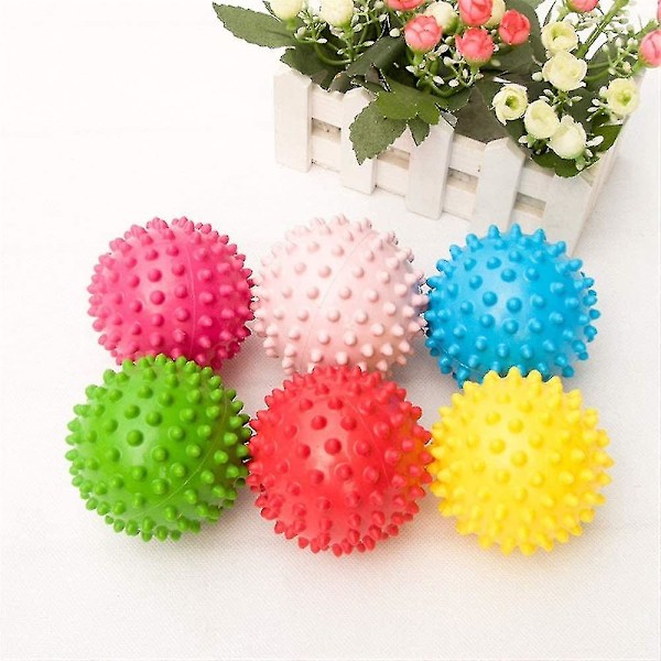 Sensoriska bollar för spädbarn Texturerad multiboll set, multi Texturerad sensorisk mjuk boll Massageboll Baby Mini färgglad boll leksak boll Tjock touch (6 st, Mu