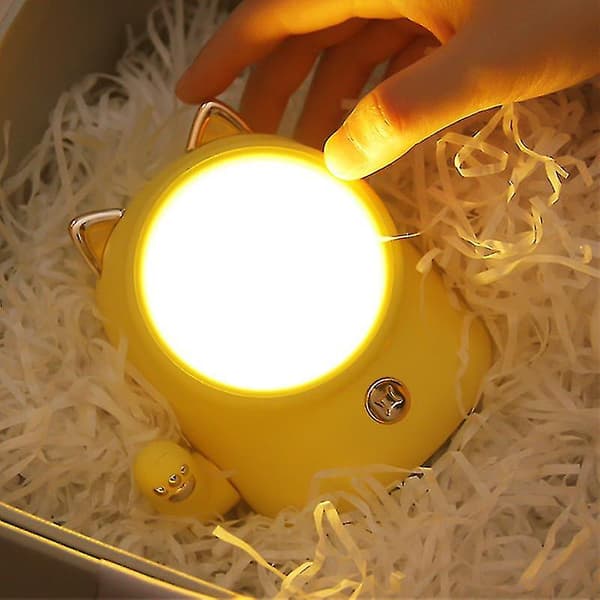 Söt kattbordslampa för sovrum Tre sorters ljus