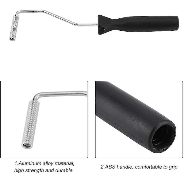 Glasfiberspaddelvalsset med bubbelvalsset, lamineringsvalsset silver0,83 x 2,95 tum (storlek 2)
