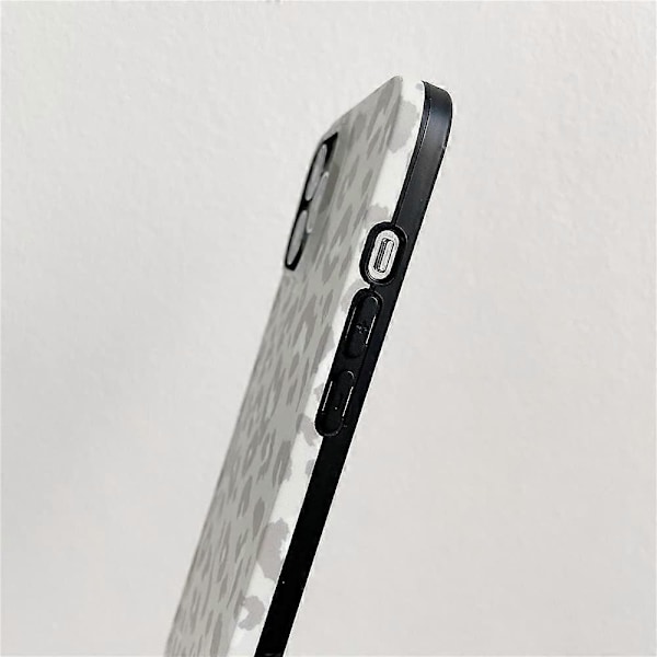 Mjukt skal i kall grå leopardmönster för Apple iPhone 13 Pro Max 6.7 Snygg söt design Skin Mobiltelefontillbehör Skyddande fodral för iPhone 13 Pro Max