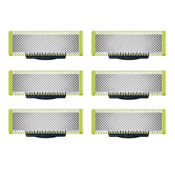 Kompatibel med Philips Oneblade Compatible Blade Barberhode Qp210 Qp220 Qp230 Qp2520 Qp2530 Qp2527 Qp2533 Qp2630 Qp6520（6stk）