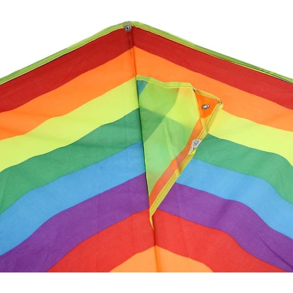 Fargerik regnbuedrage, langhale utendørs flyvende leker, barn Barn Voksne Flott nybegynnerdrage