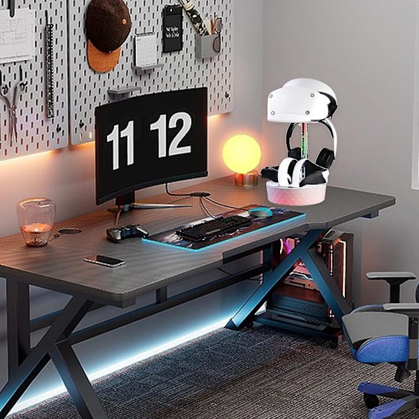 Dazzlande RGB-spelkontrollladdningsorganisatör med magnetisk dockningsstation för Ps Vr2 - Snngv