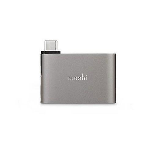 2024 USB-C till dubbla USB-A-adapter, grå