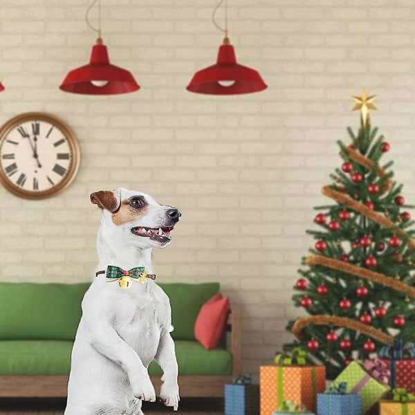 Julehalsbånd – Mykt kjæledyrhalsbåndtilbehør som er kompatibelt med hunder