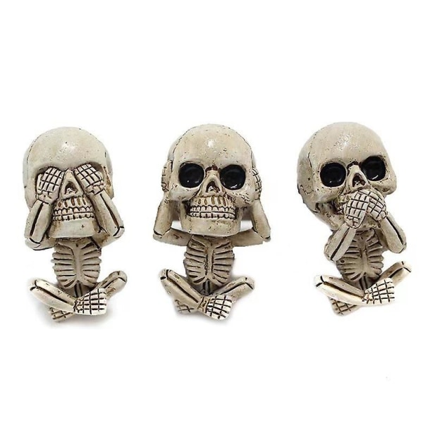 WABJTAM Evil Skull Trio -patsas 3 kpl:n set - Koristehahmolahja ilmanraikastimella