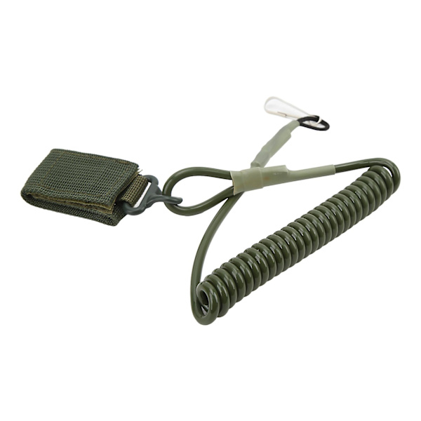 2024 Elastisk spiralslinga rep snöre lanyard utomhus skytte anti förlorad militär väska fläkt fjäderrem