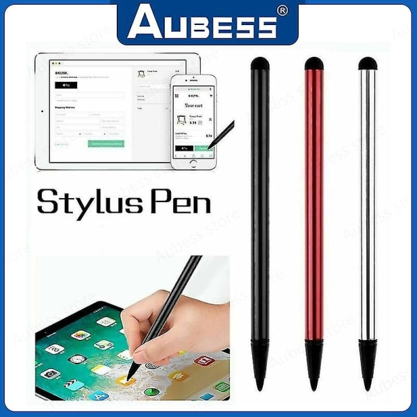 Højkvalitets Touch Screen Stylus Pen Universal Stylus Pen til mobiltelefoner（3 i 1）