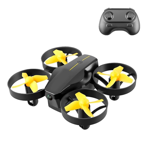 Drone med kamera för barn, nybörjare Vuxna, handmanövrerad/wifi-fjärrkontroll Quadcopter med 10 min flygning för T（A，svart）