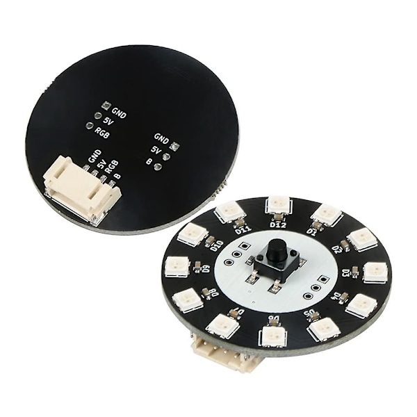 12-bitars Ws281b 3535 RGB LED-drivrutinmodul, programmerbar LED-ringlampsmatris med integrerade drivrutiner för R3