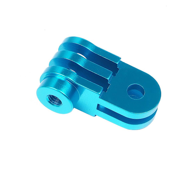 Bgning Aluminium Trevägs Pivot Arm Mount Adapter För Gopro Hero Session 8 7 6 5 Osmo Max För Xiaoyi Sj Gitup Sport Kamera (Blå Kort Adapter)