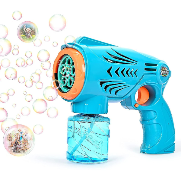 Barn Bubble Machine Bubble Gun Leksaker För Ålder 3+ Småbarn Automatisk Bärbar Bubble Machine 1200+ Bubblor Per Minute