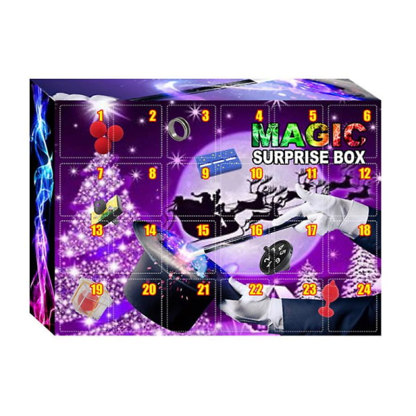 Kids Magical Toy Jul Adventskalender Nedräkningstricks Toy Magic Blind Box