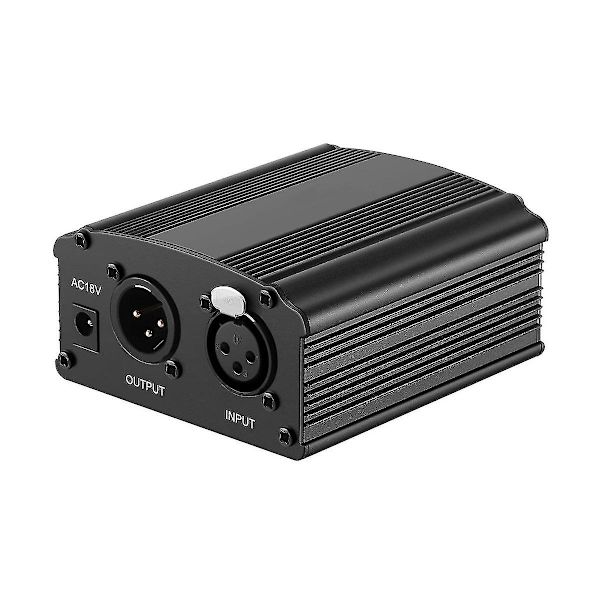 48v Phantom Power Bm 800 Mikrofonforsyning Med Adapter Xlr Lydkabel For Alle Musikk Opptak