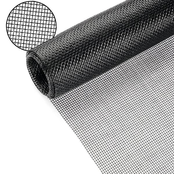 Vindue Skærm Net, 120cm x 250cm Holdbar Fiberglas Fluenet til Vinduer og Døre Insektnet Udskiftning Fluenet