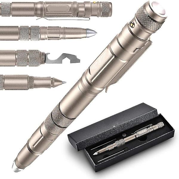 Biib presenter för män, taktisk penna med LED, presenter till män för pappa/morfar, prylar för män/tonåringar, fars dag presenter, påskpresenter, julklappar till män