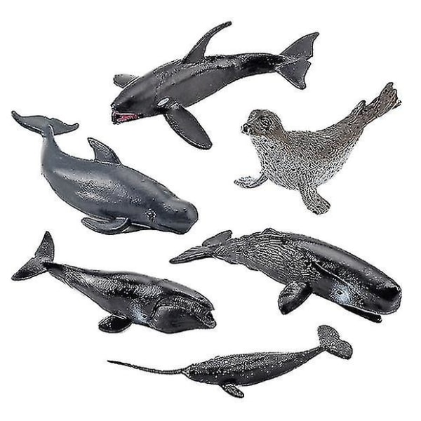 Simulering Ocean Dyre Model Beluga Megalodon Sæl Figur Legetøj Børns Pædagogiske Kognitive Ornamenter